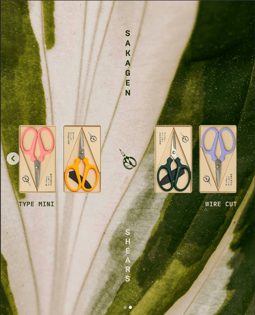 Tijeras Mini - F de Sakagen (edición florista, hechas en Japón) - Vegify